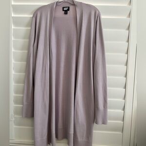 Lands End Soft Iris Purple Open-Front Cardigan with Pockets
Large Tall